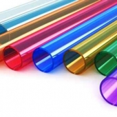 Color acrylic plastic tubes