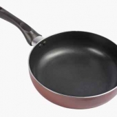 Frying pan isolated on white with clipping path