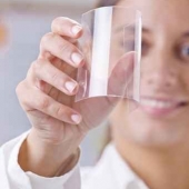 Scientific showing a piece of graphene.